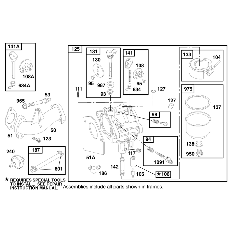Engine Briggs and Stratton Model 283707-1156-E1
