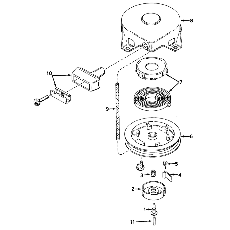 Rewind Starter No 590420