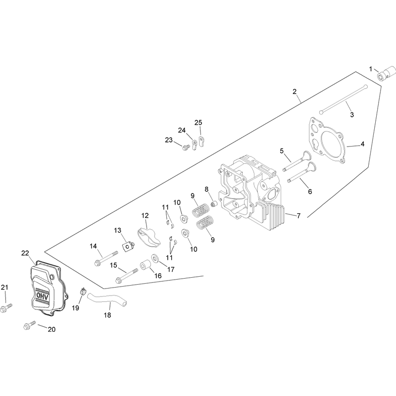 HeadValveBreather Assembly Kohler CV493S-27528
