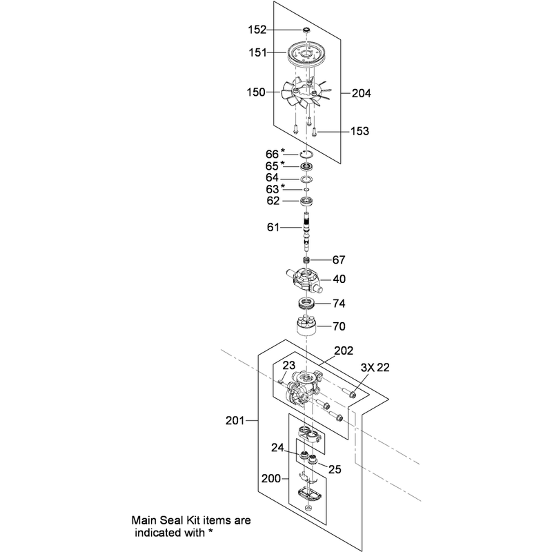 Center Section Transmission Assembly No 119-5386