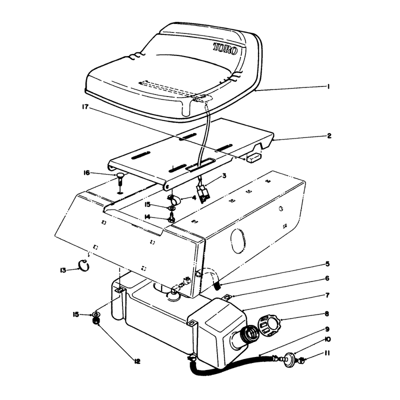 Seat & Gas Tank Assembly