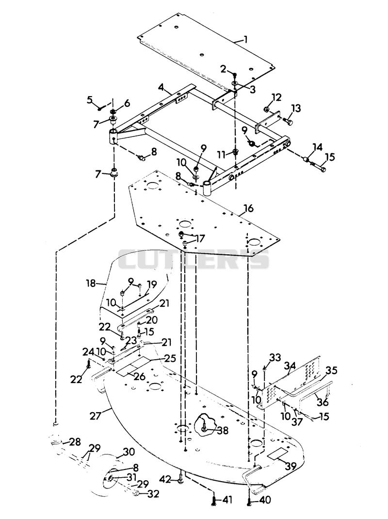 MOWER FRAME