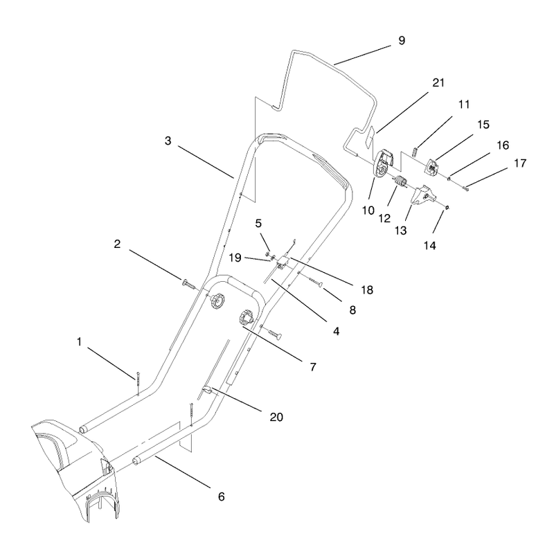 Handle and Controls Assembly