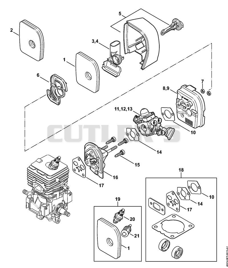 Air filter, Spacer flange