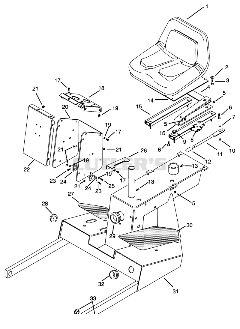SULKY FRAME & SEAT