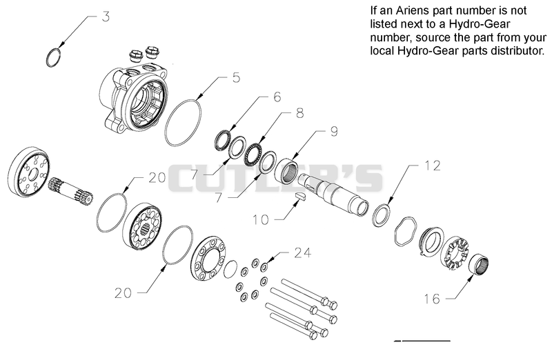 Hydro-Gear Wheel Motor