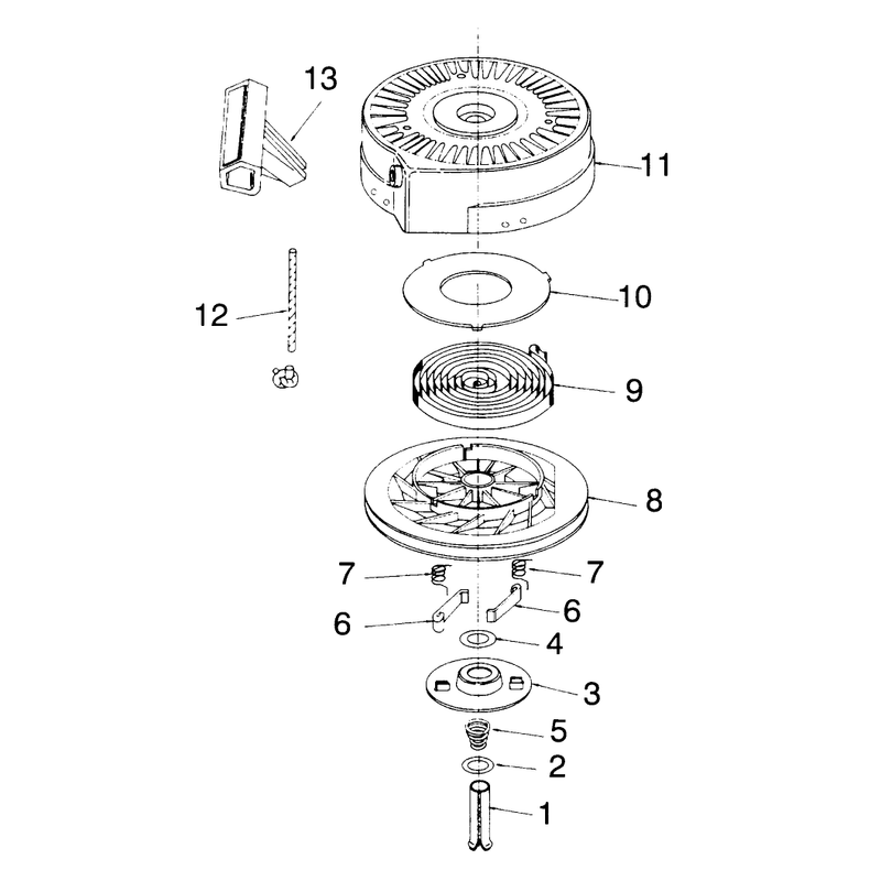 Recoil Starter No. 590652 (model 38170 Only)