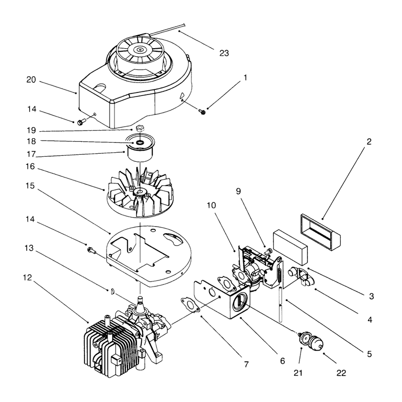 Shroud and Block Assembly Model No 20441 Only