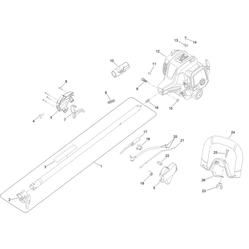 Upper Shaft, Handle and Power Head Assembly