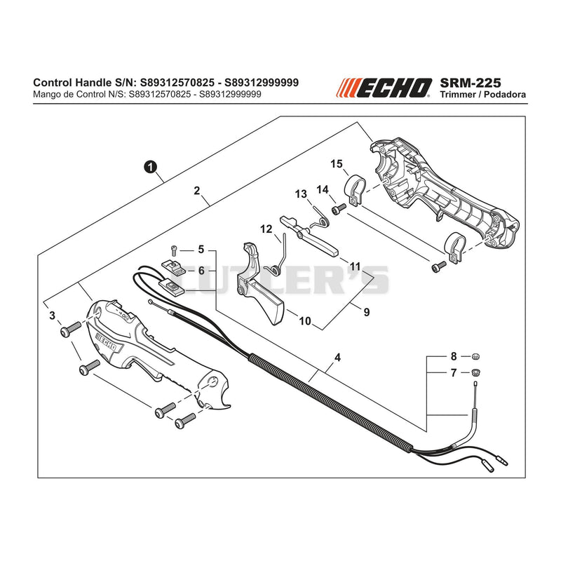 Control Handle S/N S89312570825 - S89312999999