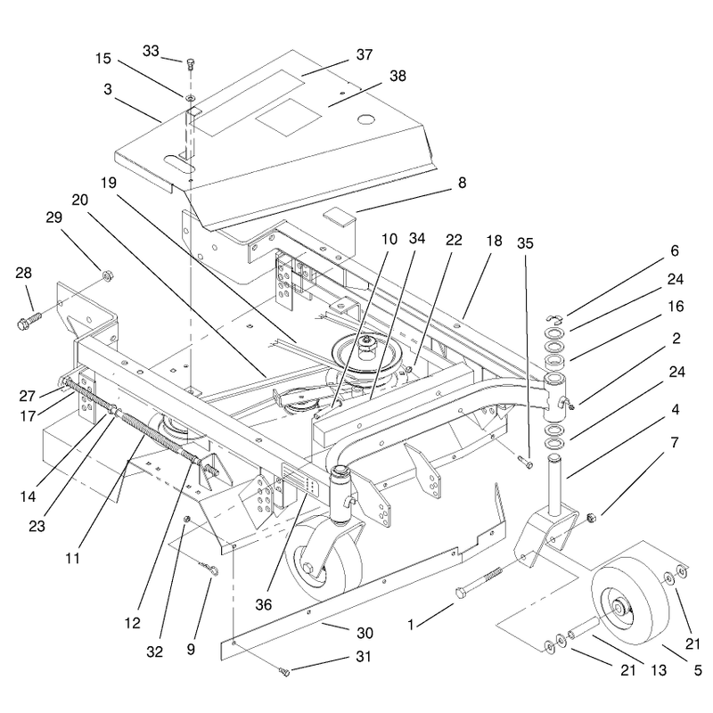 Frame Belt and Wheel Assembly