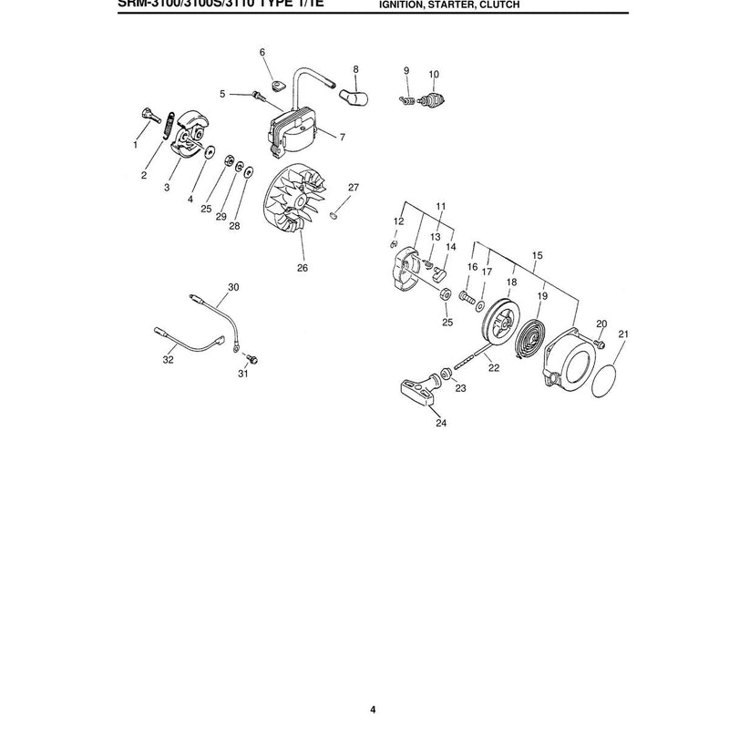 IGNITION, STARTER, CLUTCH