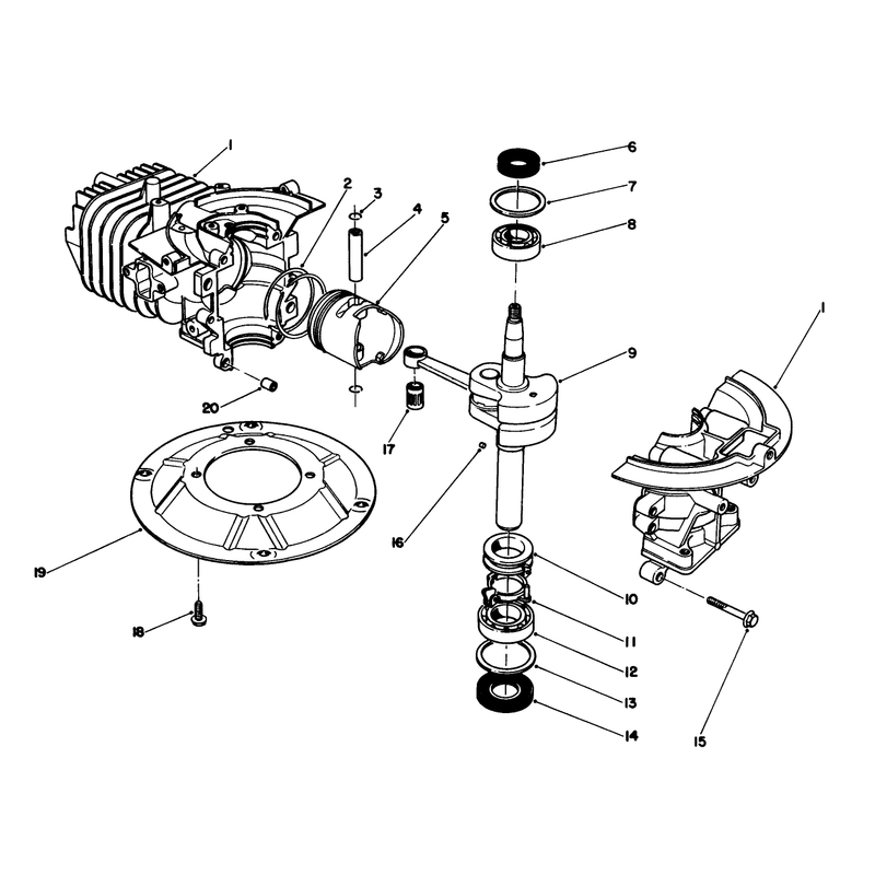Crankshaft Assembly Engine No 47pk9