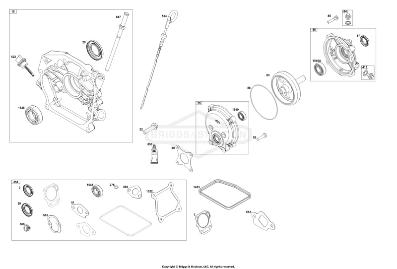 Crankcase Cover/Sump and Lubrication Group