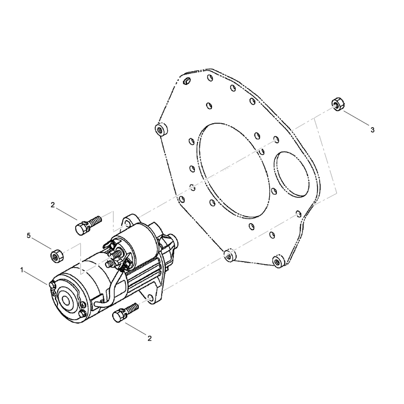 Starter Installation Assembly
