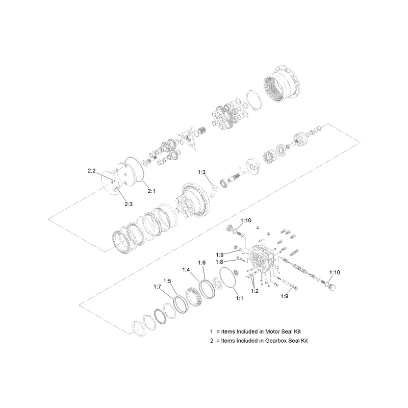 Planetary Gearbox Assembly No AU8GB85014
