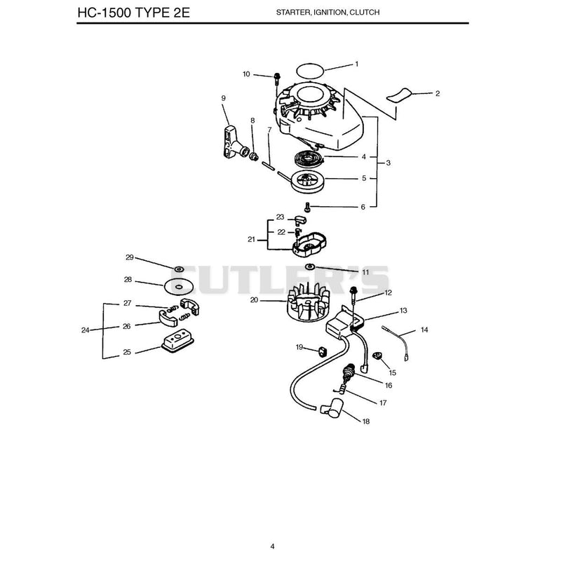 Type 2E Starter, Ignition, Clutch