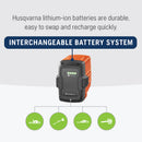 Husqvarna 967937702 BLi30 40V Battery, 270Wh Lithium Ion Battery for Husqvarna 100- and 300-Series Power Tools Including Battery Chainsaws, Leaf Blowers and Trimmers, Orange