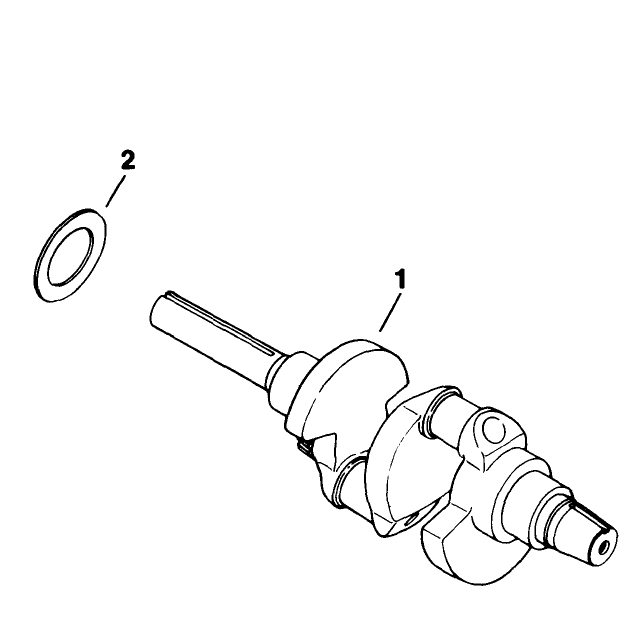 Crankshaft Engine Kohler Model No M18qs-24657 Continued