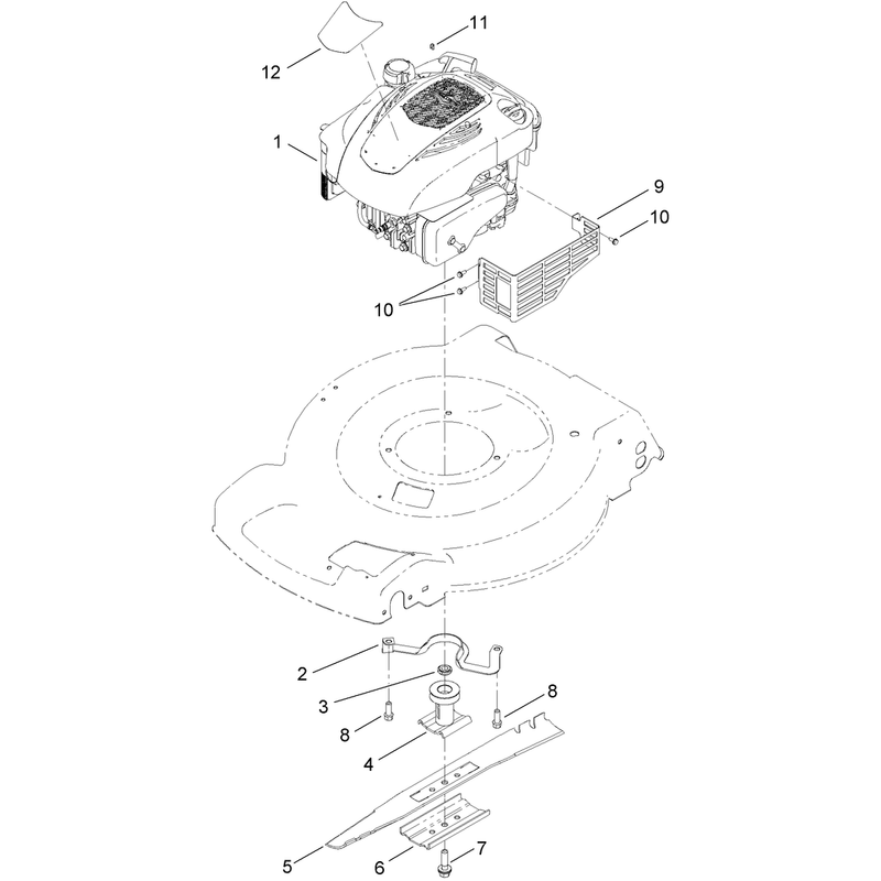 Engine and Blade Assembly