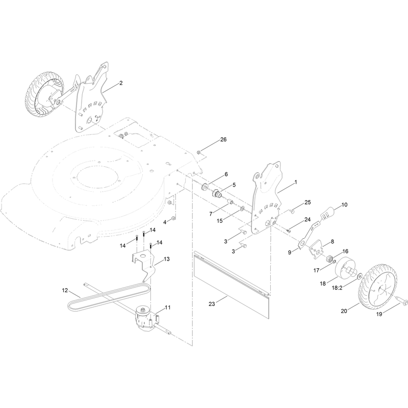 Height of Cut and Rear Wheel Assembly