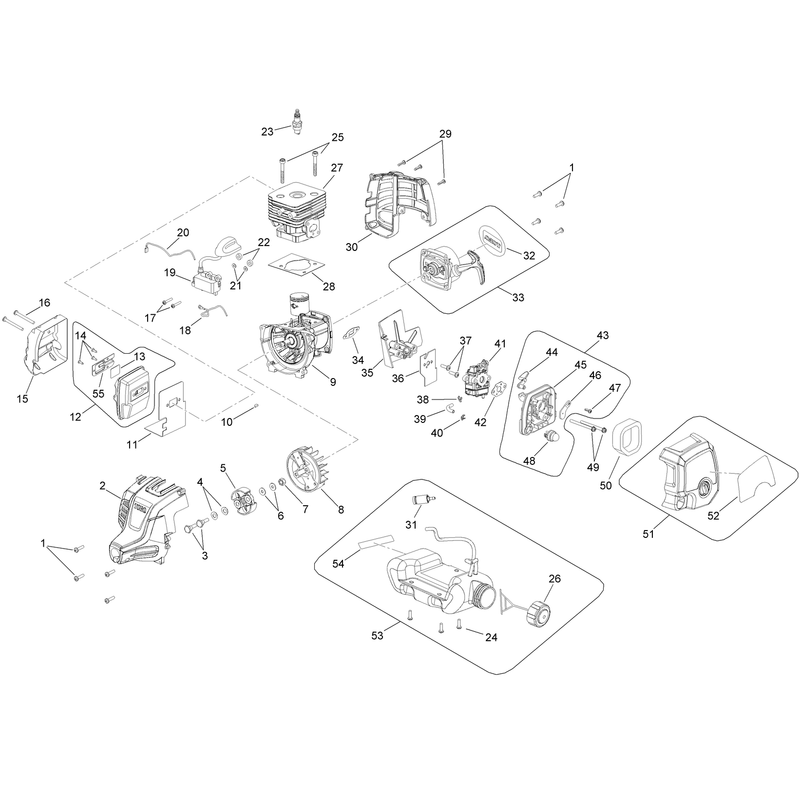Power Head Components Assembly