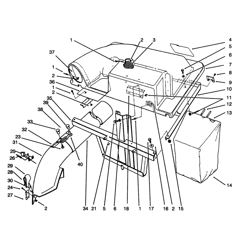 Grass Catcher Assembly