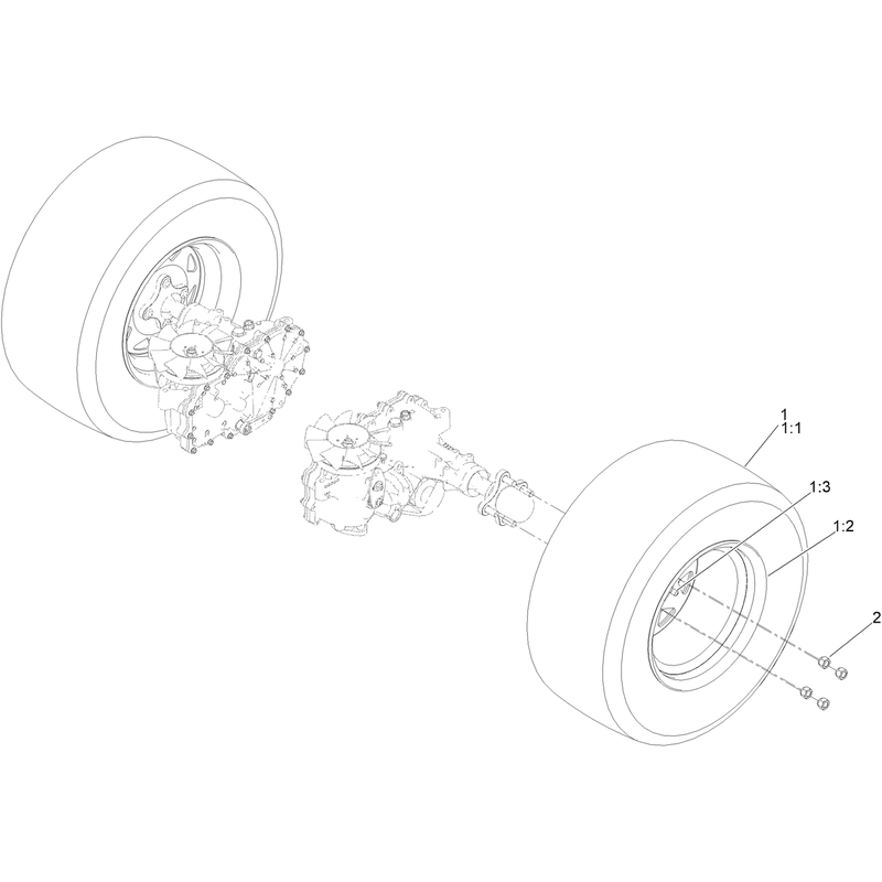 Rear Drive Wheel Assembly