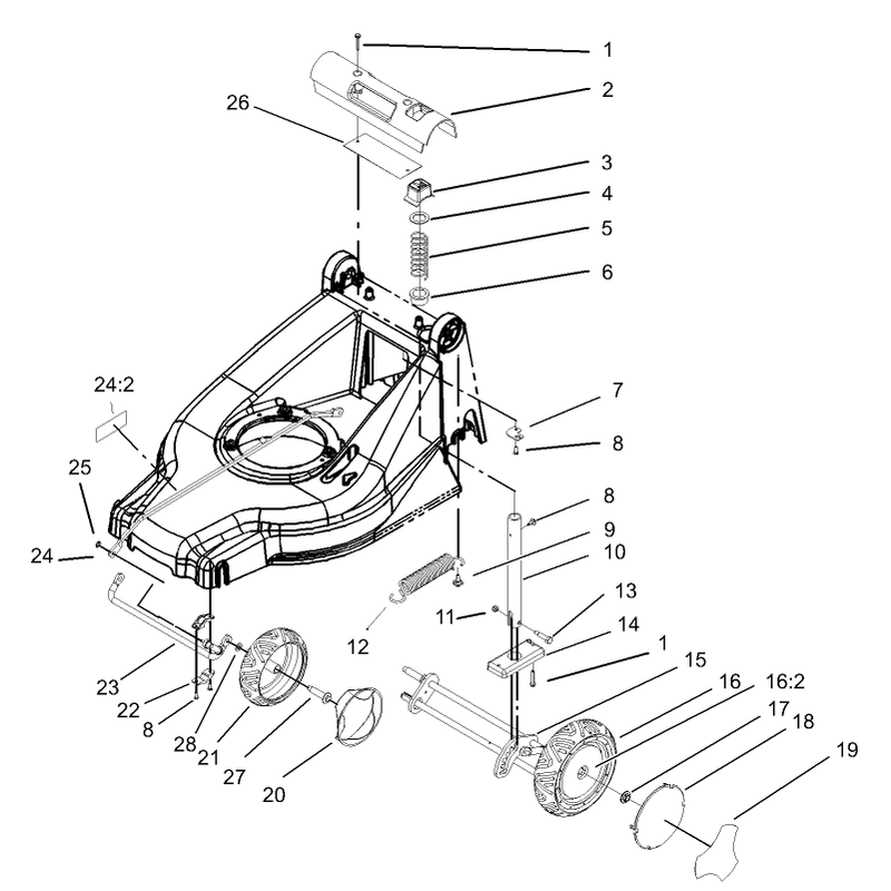 Height of Cut and Wheel Assembly