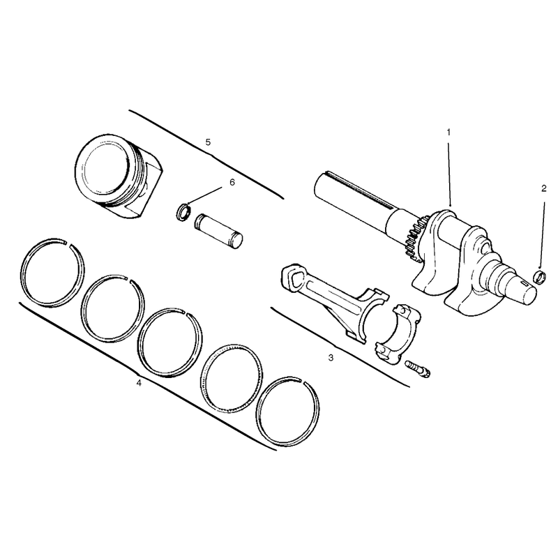 Crankshaft Piston and Rings