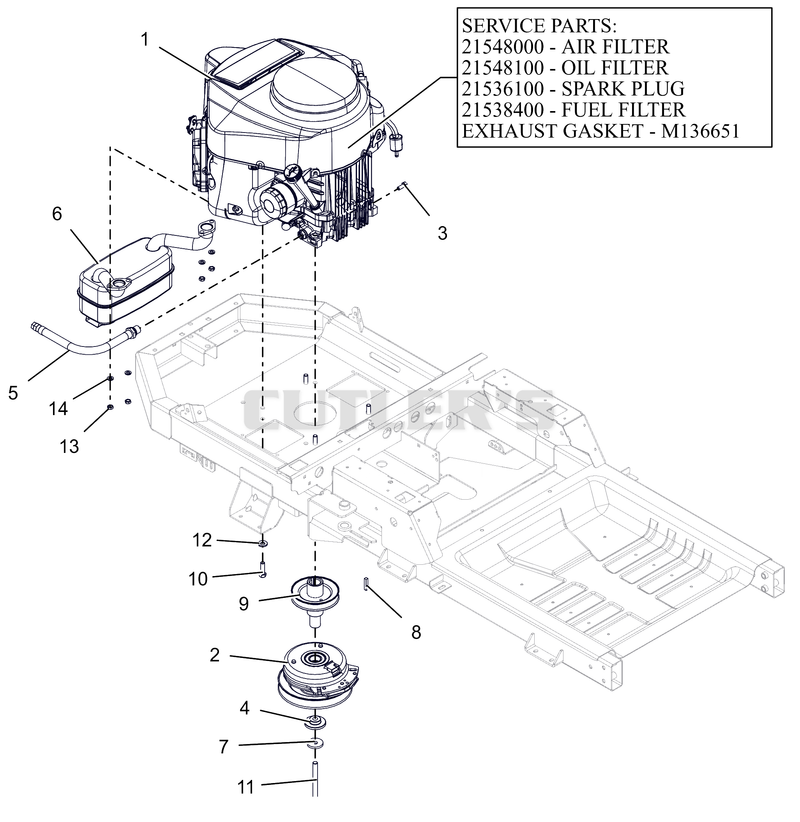 Engine - Kawasaki FR651 - 42"