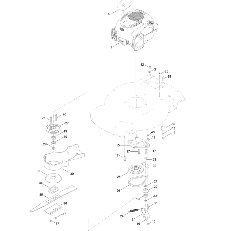 Engine and Blade Assembly