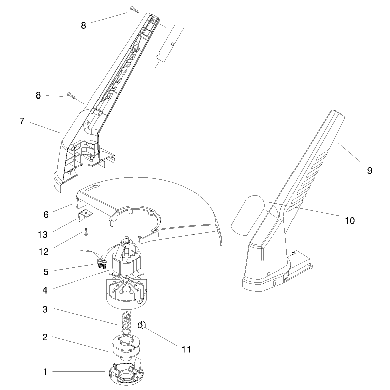 Motor and Housing Assembly