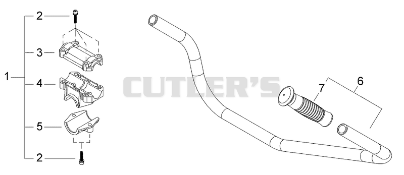 Handle Bracket, Handle