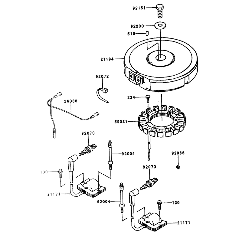 Electrical Equipment Assembly Continued Kawasaki FH500V-AS25