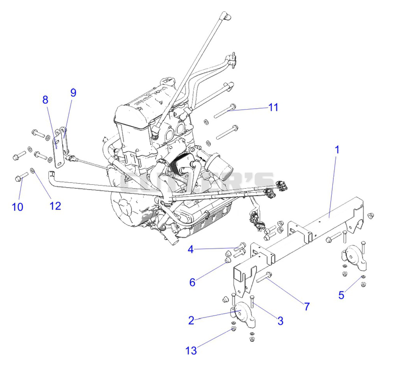 Engine, Mounting