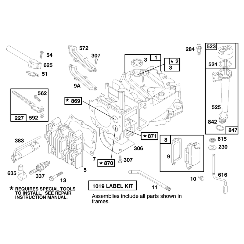 Engine Briggs and Stratton Model 12h802-1758-A1