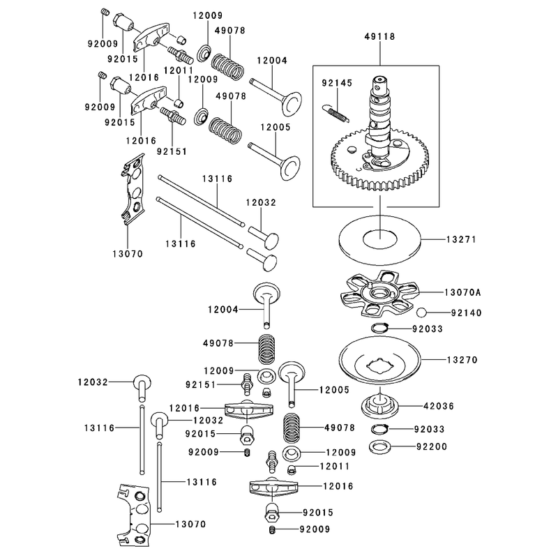 ValveCamshaft Assembly Kawasaki FH500V-AS30