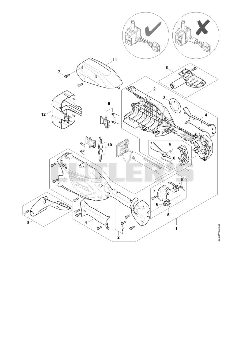 Handle housing