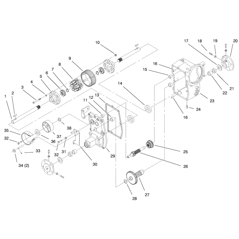 Hydro Trans Axle Assembly