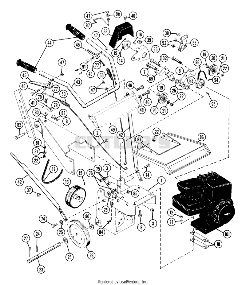 Tiller 4 H.P. (Export Model)