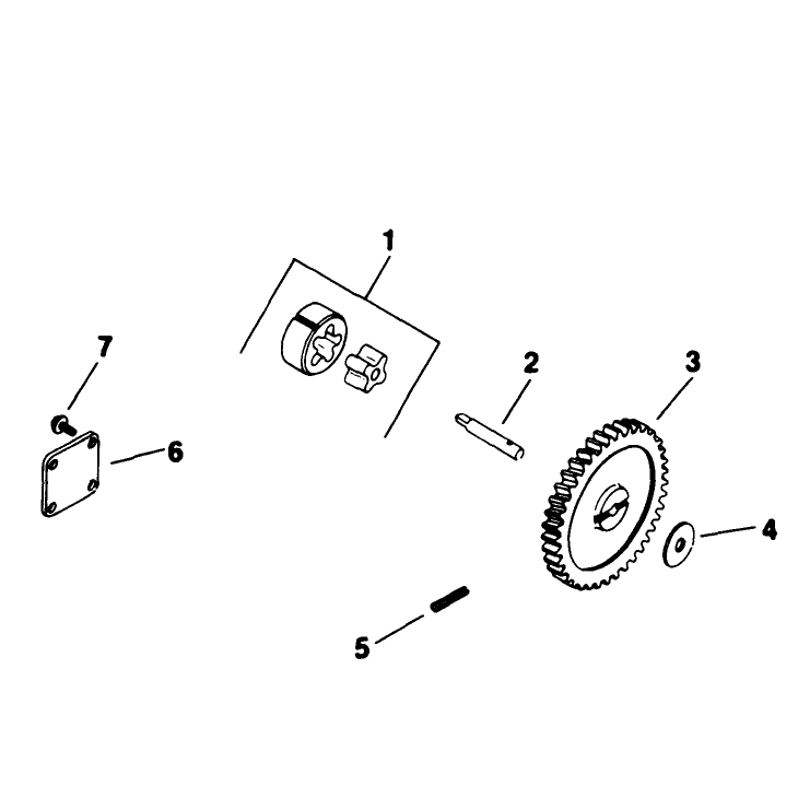 Oil Pump Engine Kohler Model No M18qs-24657 Continued