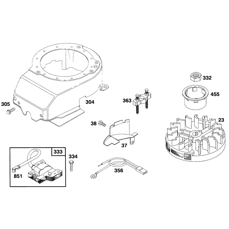 Engine Briggs and Stratton Model 127702-0131-01
