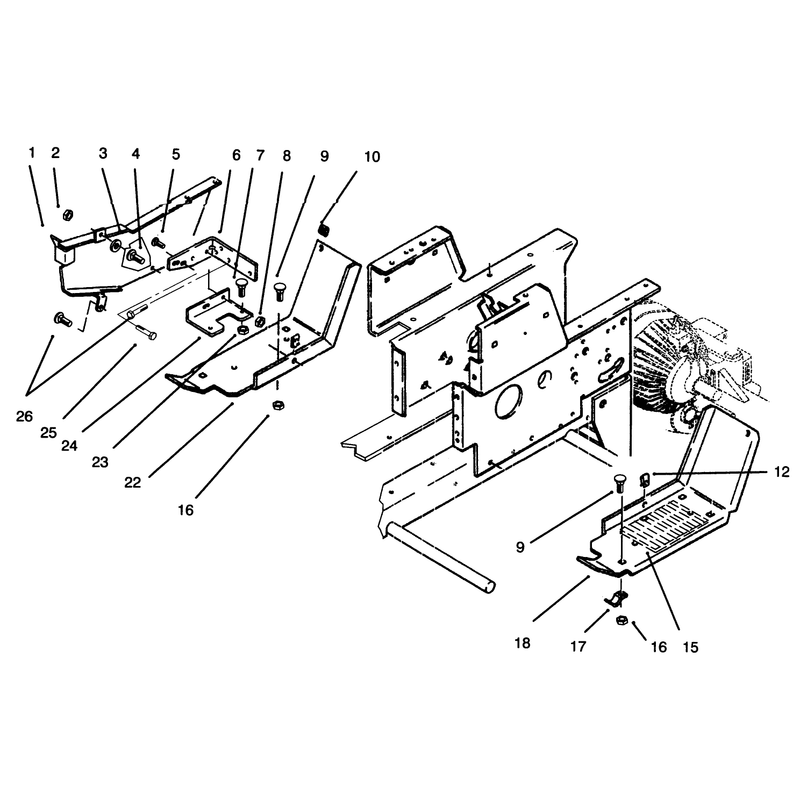 Belt Guard and Footrests