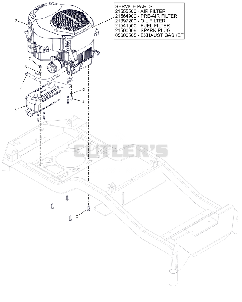 Engine - Kohler KT730