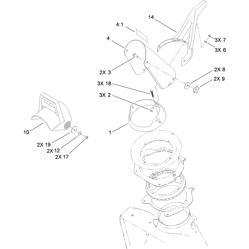 Discharge Chute Control Assembly