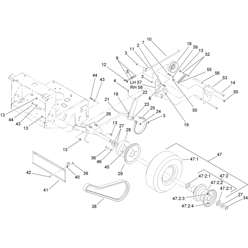 Drive Wheel and Brake Assembly