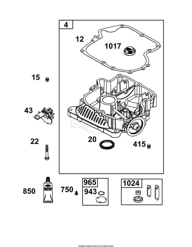 Crankcase Cover/Sump Group
