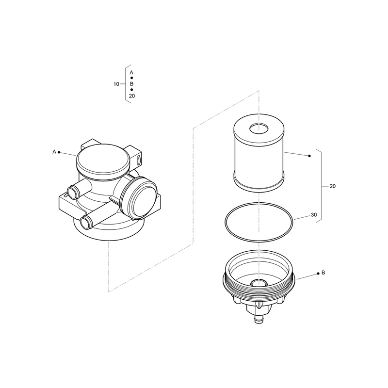 Oil Separator (Component Parts) Assembly