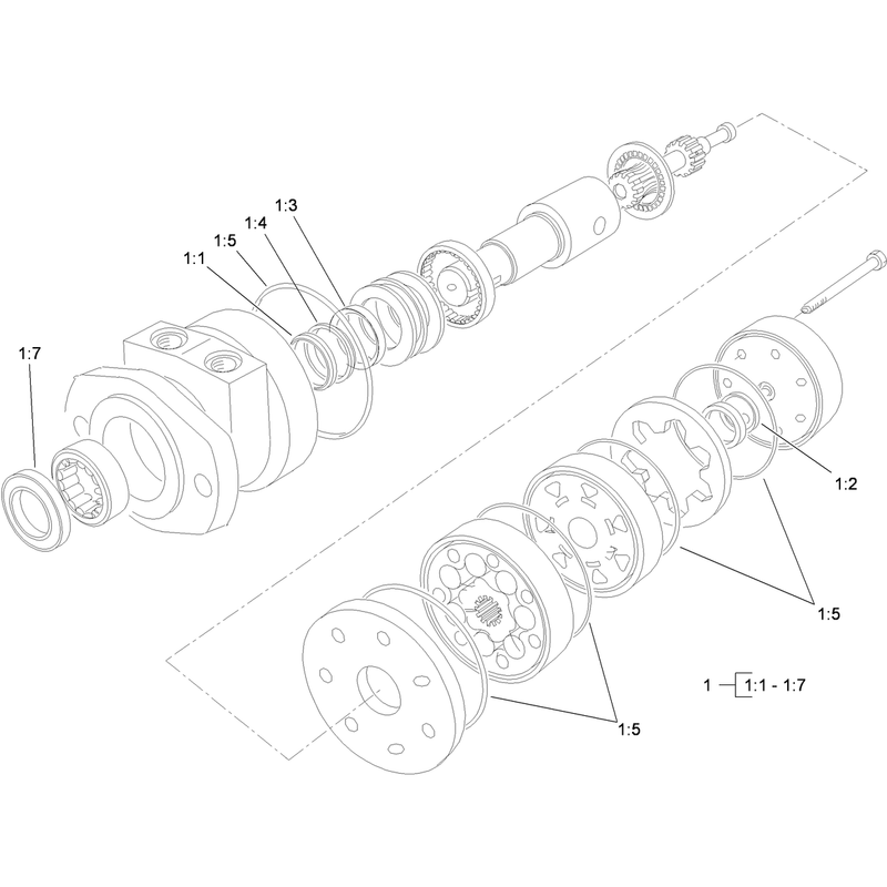Hydraulic Motor Assembly No 114-3053